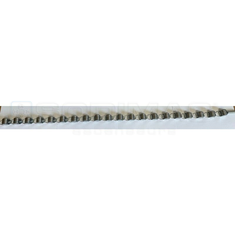 Chaine de crosse main courante 20 galets -entraxe 56 mm entre 2 galets - compatible