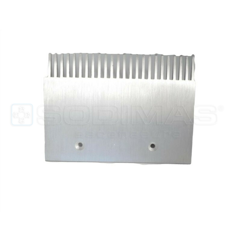 Peigne aluminium 23 dents 197,99 mm pour travolator 606 NCT- GAA453BV6-gauche- compatible
