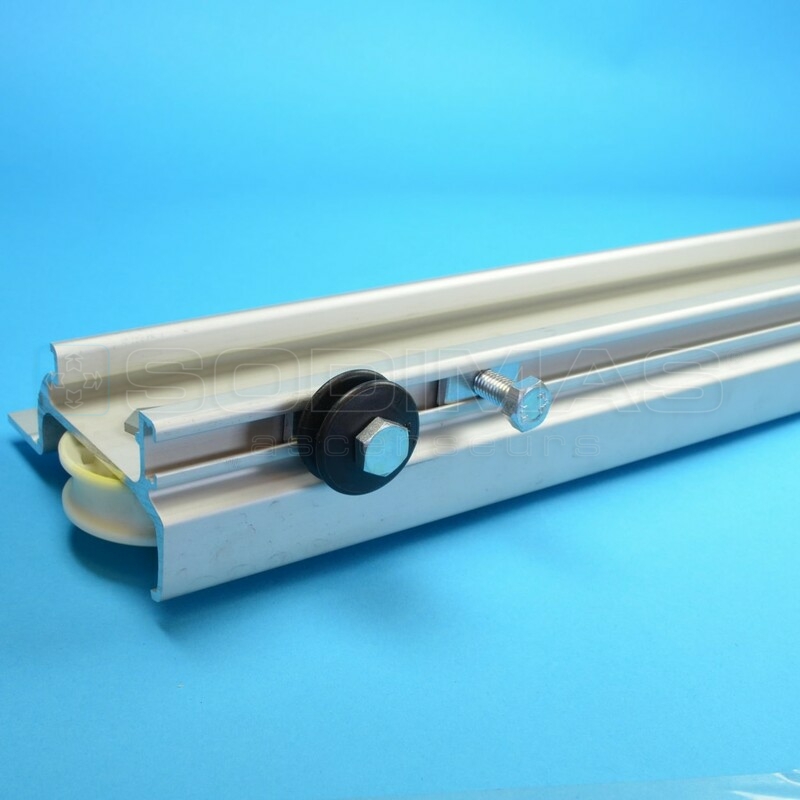 Chariot lent équipé palière gauche QKS11 PL 800 ouverture vers la droite vue du palier Porte T82/T11 - compatible