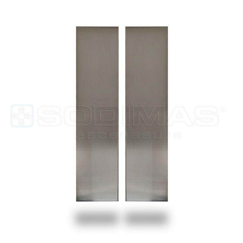 Jeu de vantaux cabine inox brossé 085N 800x2000 2AD/2AS ouverture latérale