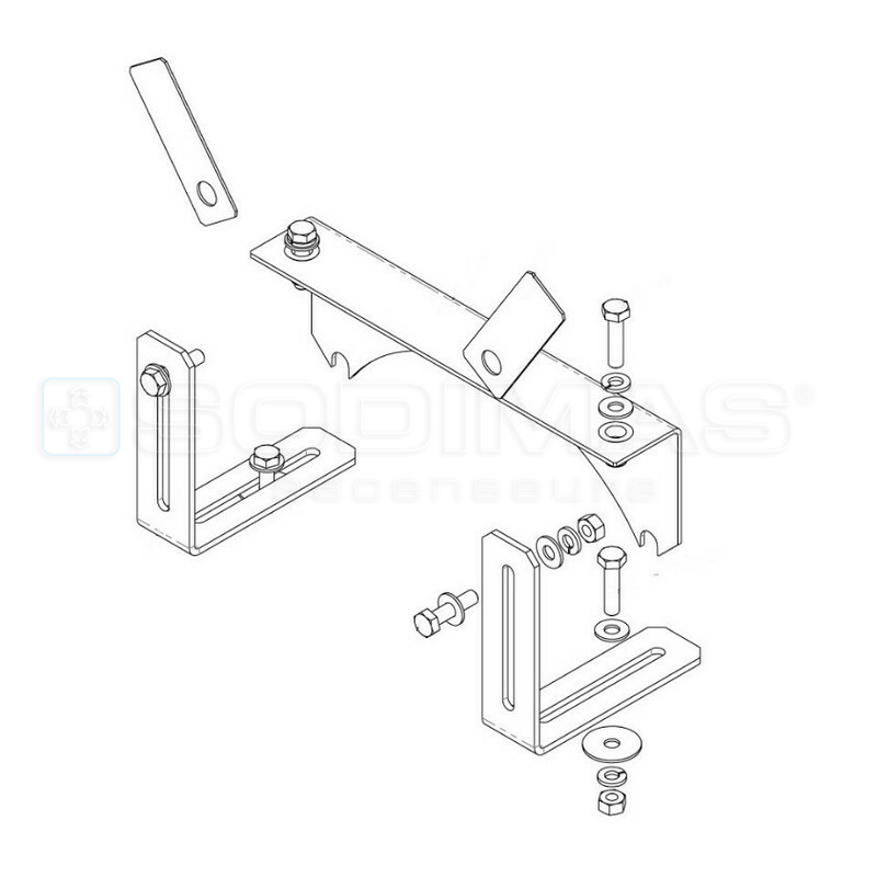 Kit fixation points tournants TA150 poulie D580mm