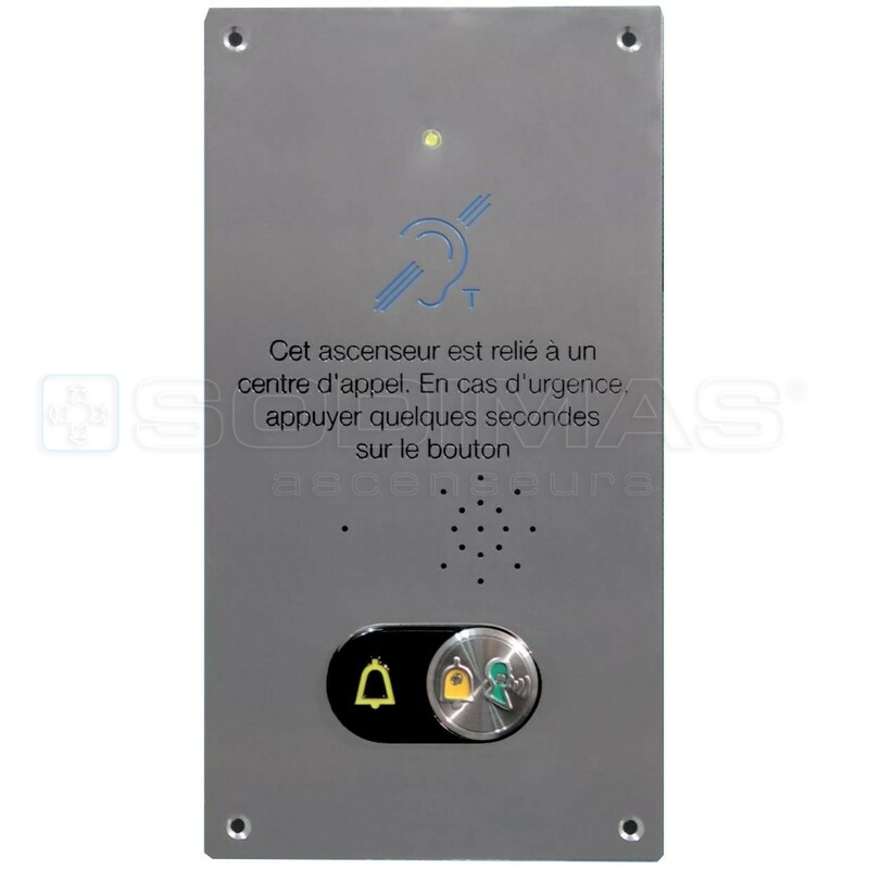 Kit complet téléphone Safeline SL2 avec boucle + Bloc de secours BSA800, sans éclairage secouru