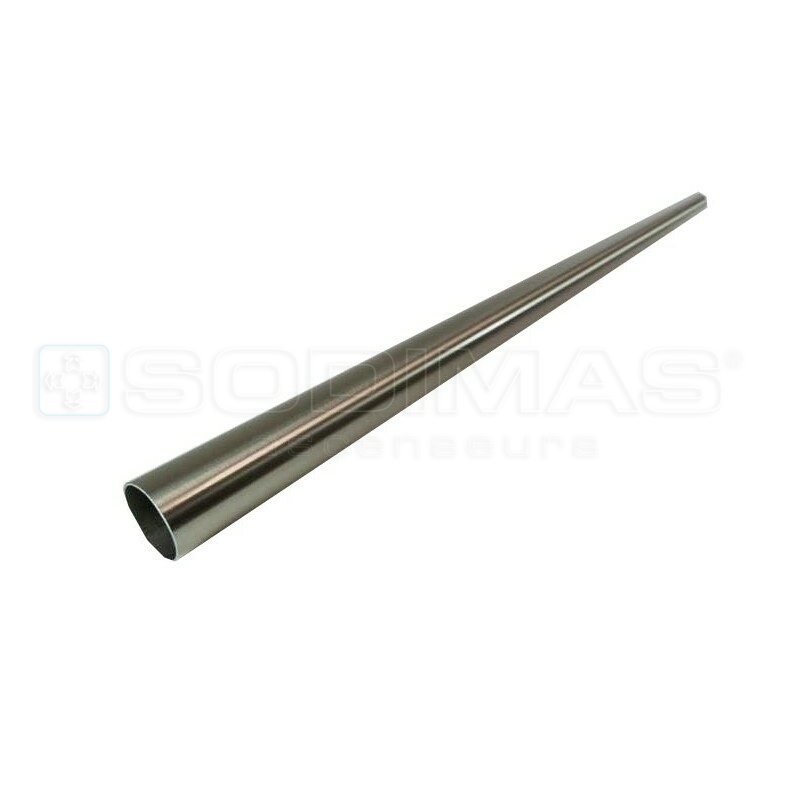 Tube de main courante aluminium aspect inox Longueur : 1,5 m