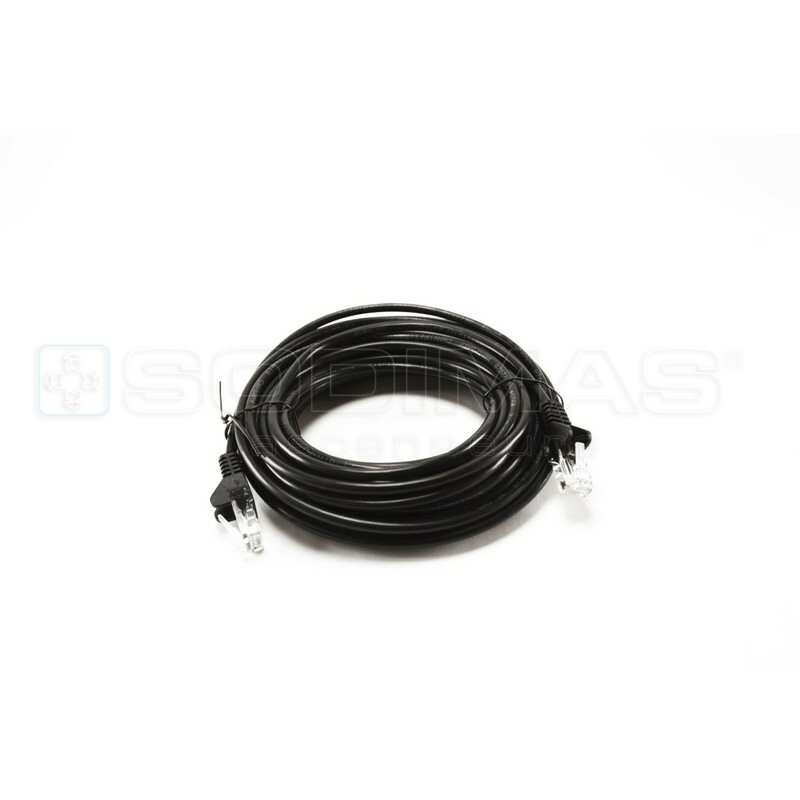 Cordon RJ45 U/UTP CAT5e surmoulé Gris 10M (droit) - PC QI touch