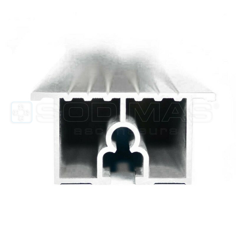 Seuil de propreté aluminium porte SD20 ouverture télescopique PL=1300