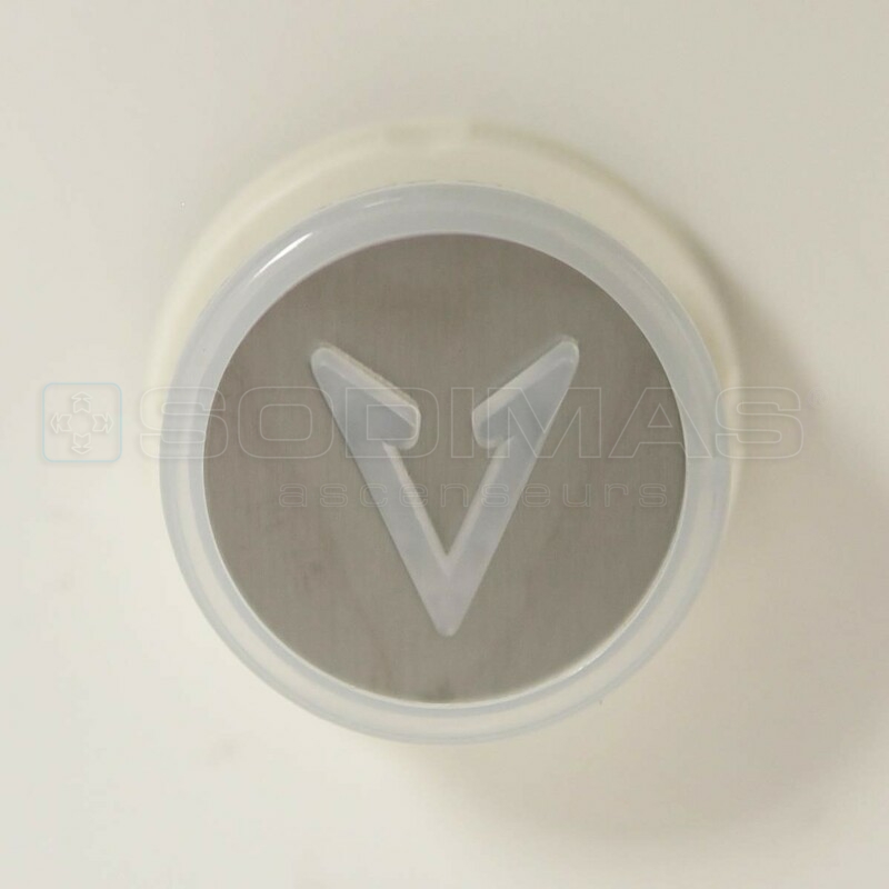 Bouton Cyntra descente lumineux bleu avec buzzer simplex