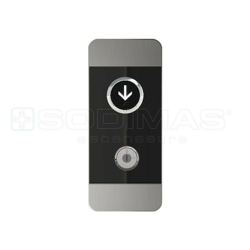 Boite palière Black Pad-V2- boutons descente duplex +contact a -clé