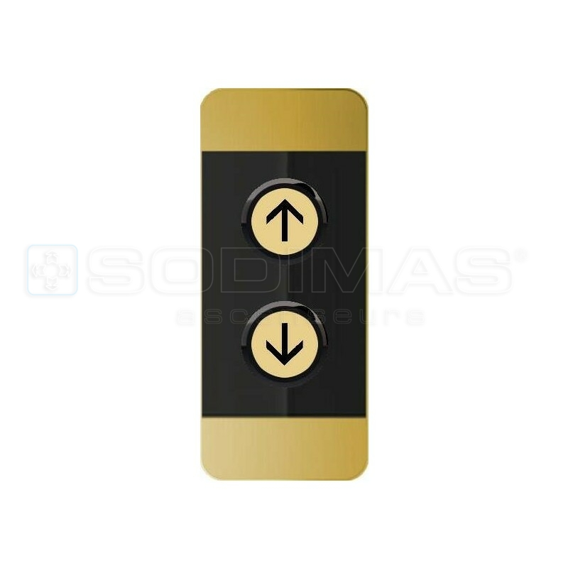 Boite palière Black Pad-V2 OR - 2 boutons