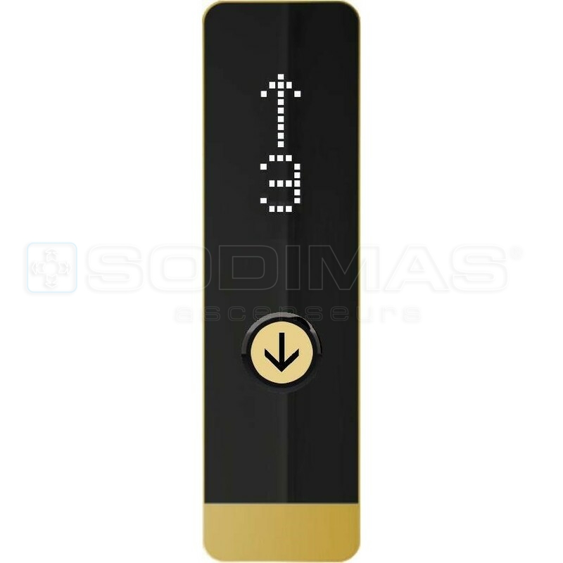 Boite palière Black Pad-V2 OR- bouton descente duplex + afficheur