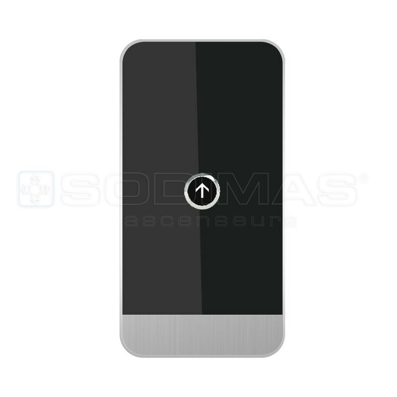 Black pad wide 1 bouton montée 1NO
